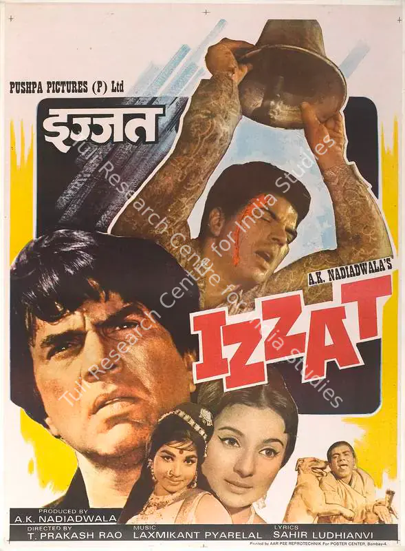 Nadiadwala, A.K. (Producer), Izzat, 1968 | Full Sheet Poster | CinemaEducation | 00766235