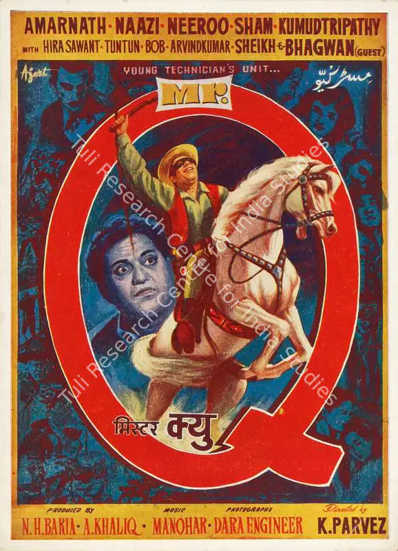 Baria, N.H. (Producer), Mr Q, 1958 | Song-Synopsis Booklet | CinemaEducation | 00779097