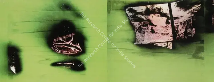 Ponmany, Justin (Artist). Hindsight. Acrylic and Hologram on canvas, 2005 | Painting | FineArts | 00599353