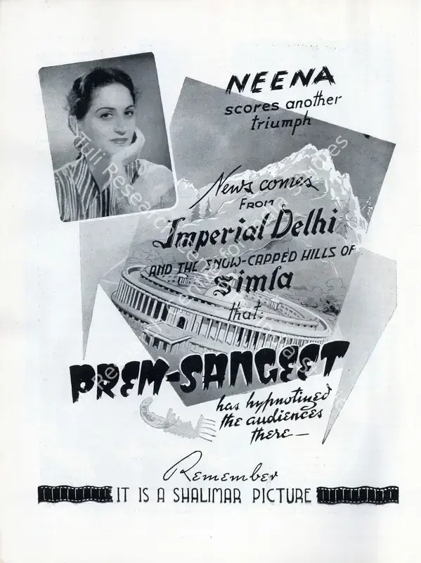 Ahmed, W.Z. (Producer), Prem Sangeet, 1943 | Advertisement, Filmindia, July 1943 | CinemaEducation | 00858612
