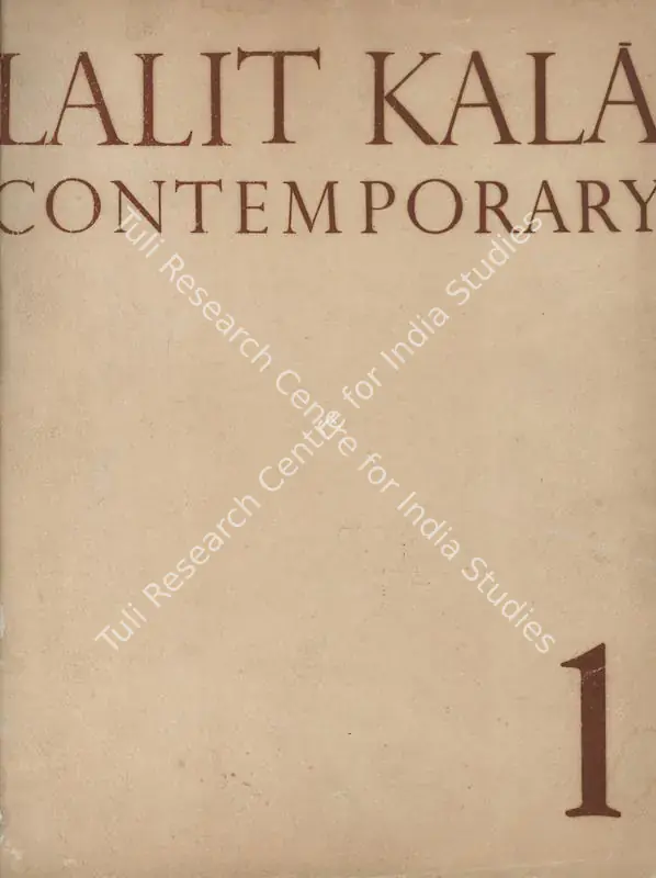 Art Chronicle. In <i>Lalit Kala Contemporary.</i> 1, pp. 75-80. New Delhi: Lalit Kala Akademi, June 1962 | Essay | FineArts | 00795547