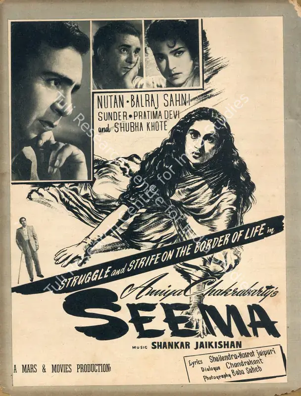 Chakravarty, Amiya (Producer), Seema, 1955 | Advertisement, Filmfare, 11 November 1955 | CinemaEducation | 00791164