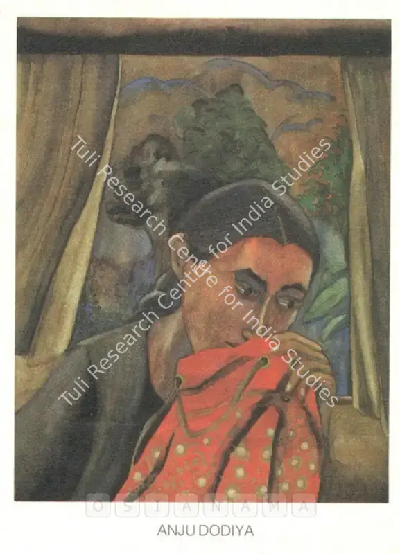 Dodiya, Anju (Artist). Anju Dodiya. Mumbai: Gallery Chemould, 1991 | Solo Exhibition Invitation | FineArts | 00859069