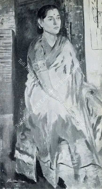 Palsikar, Shankar (Artist). A Portrait. Oil, 1954 | Marg, March 1954 | Painting | FineArts | 00674015