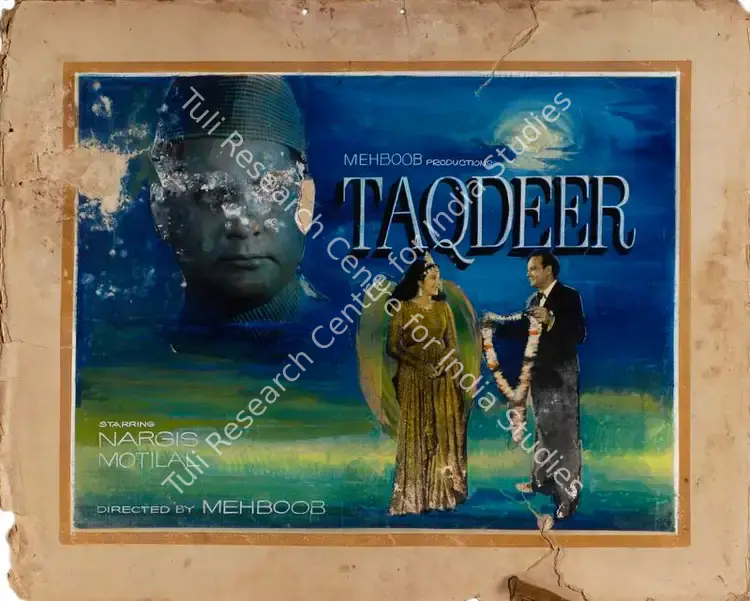 Mehboob (Producer), Taqdeer, 1943 | Showcard | CinemaEducation | 00763653