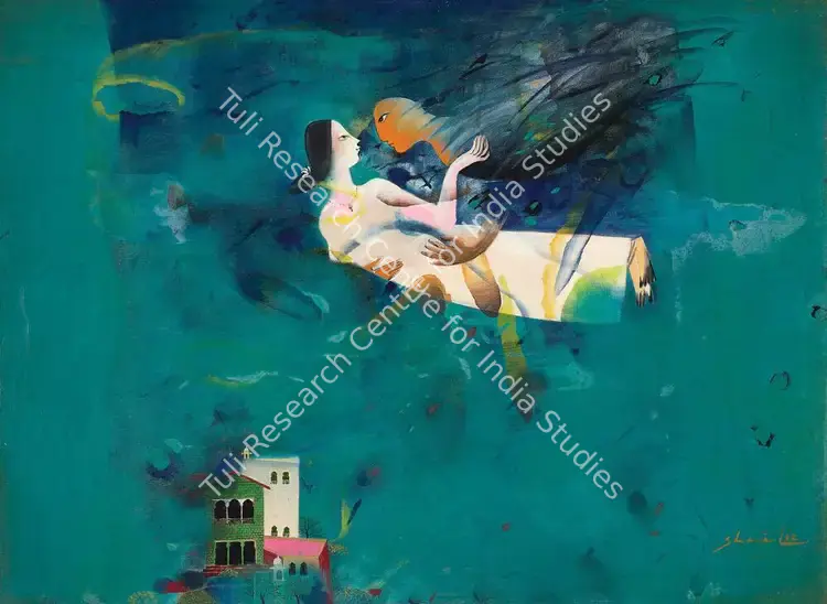 Choyal, Shail (Artist). Untitled. Acrylic on canvas, 1992 | Painting | FineArts | 00355985