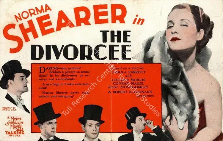 Leonard, Robert Z. (Director), The Divorcee, 1930 | Handbill | CinemaEducation | 00761071