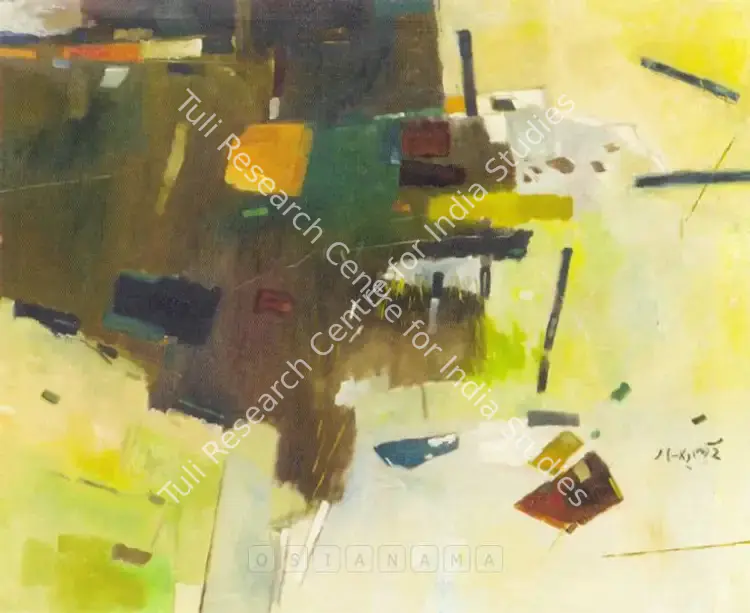 Haloi, Ganesh (Artist). Untitled. Oil on canvas, 1989 | Painting | FineArts | 00599668