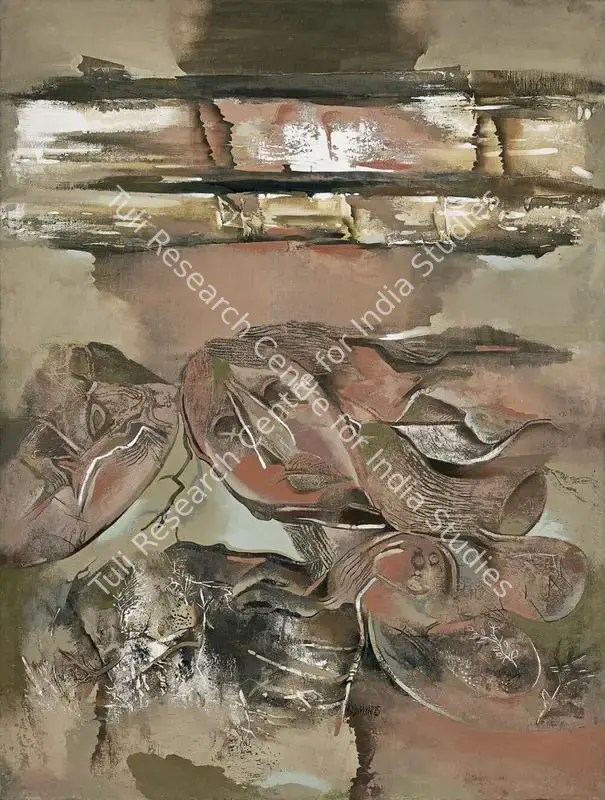 Adivrekar, Gopal S. (Artist). Untitled. Oil and acrylic on canvas, 1985 | Painting | FineArts | 00354694