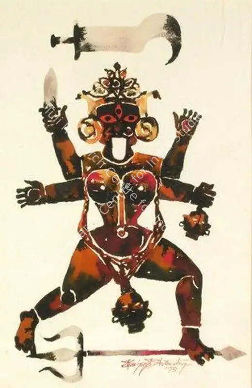 Bhattacharya, Sanjay (Artist). Untitled. Watercolour on paper, 1993 | Painting | FineArts | 00644896