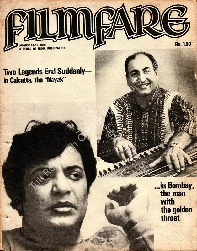 Singh, Bikram (Editor). Filmfare - The Fortnightly Film Magazine. 29(16). Bombay: T P Pithavala, c/o The Times of India, 16 August 1980 | Magazine | CinemaEducation | 00793678