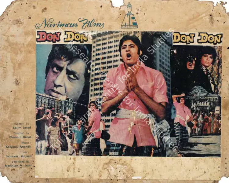 Irani, Nariman A. (Producer), Don, 1978 | Photographic Still Mounted on Lobby Card | CinemaEducation | 00762241