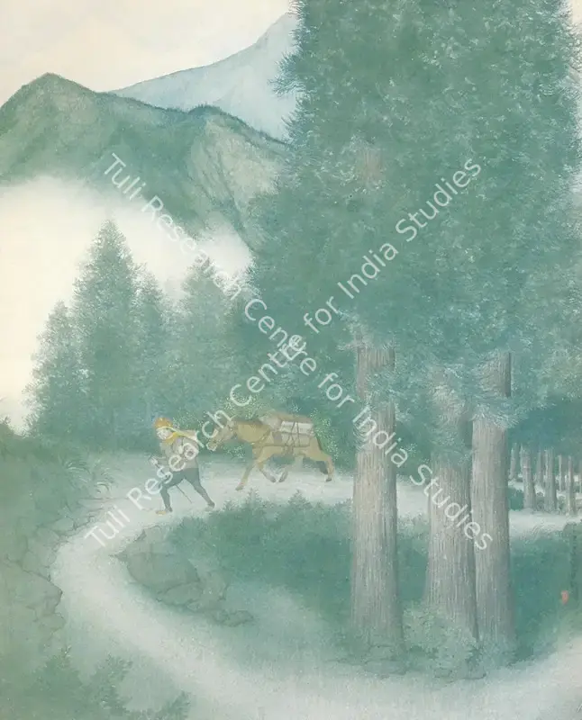 Roy, Prosanto (Artist). Journey. Watercolour and wash on paper, 1949 | Painting | FineArts | 00375466