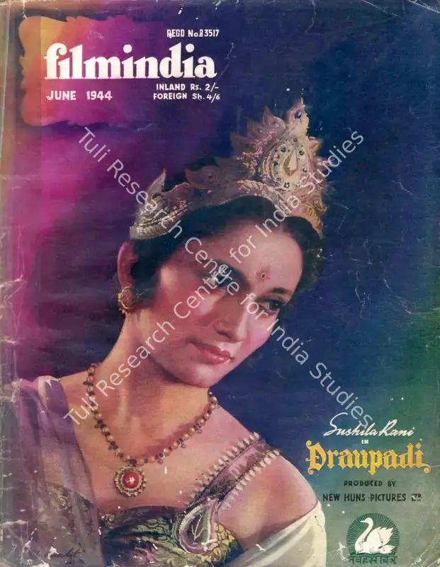 Patel, Baburao (Editor). Filmindia. 10(6). Bombay: Baburao Patel, June 1944 | Magazine | CinemaEducation | 00796515