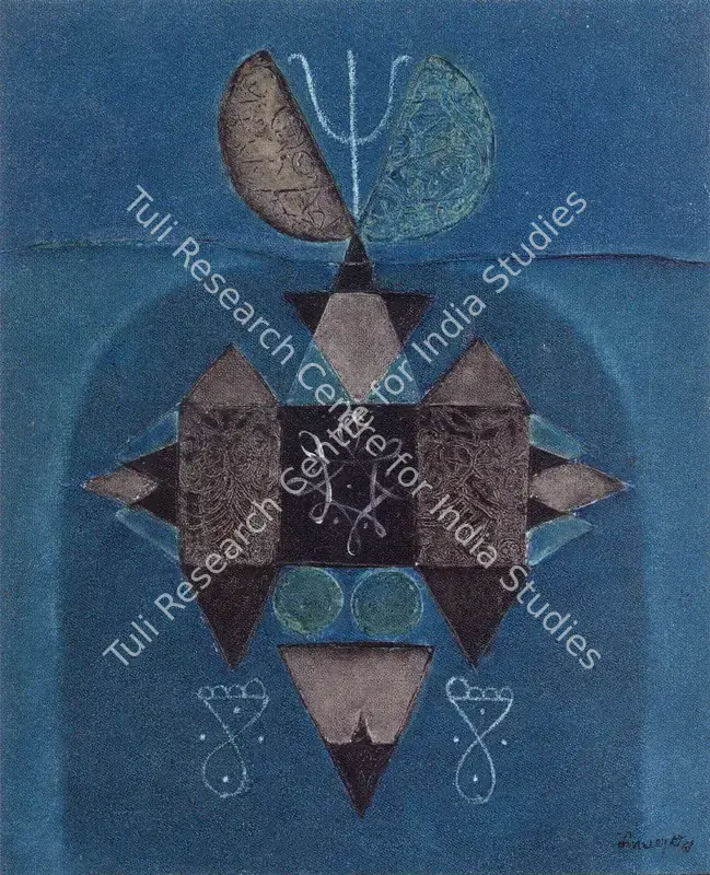 Paniker, K.C.S. (Artist). The Symbol. Oil on canvas, 1941 | Painting | FineArts | 00600654