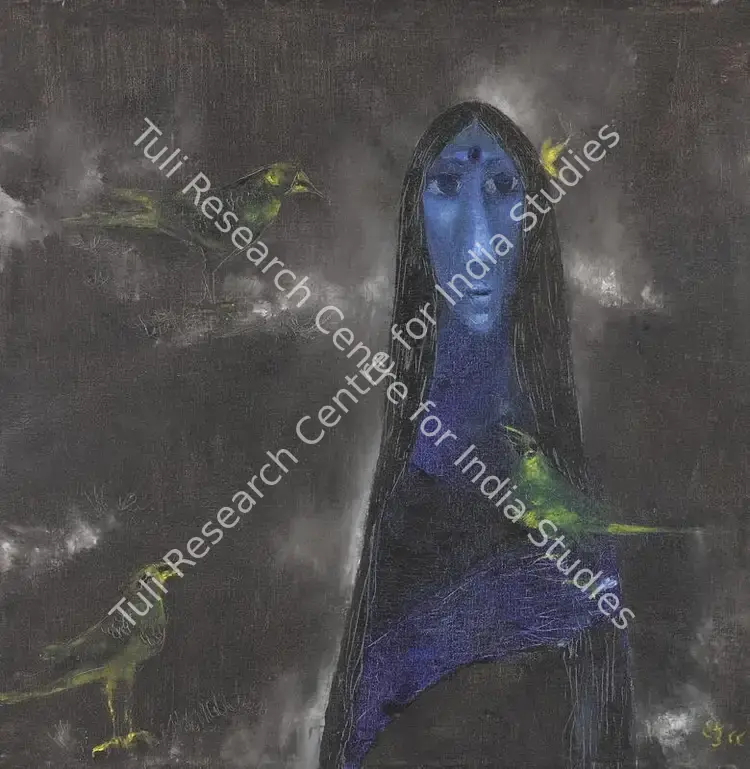 Shah, Haku (Artist). Untitled. Oil on canvas, 1988 | Painting | FineArts | 00417432