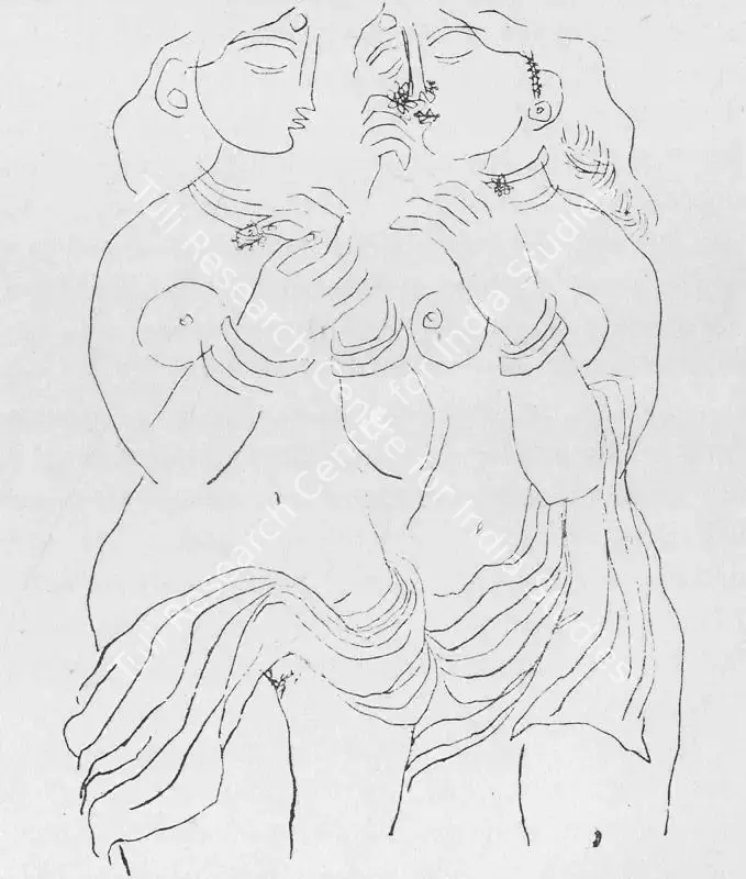 Rajavelu, S.K. (Artist). Untitled. n.d. | Lalit Kala Contemporary, April 1967 | Drawing | FineArts | 00534948
