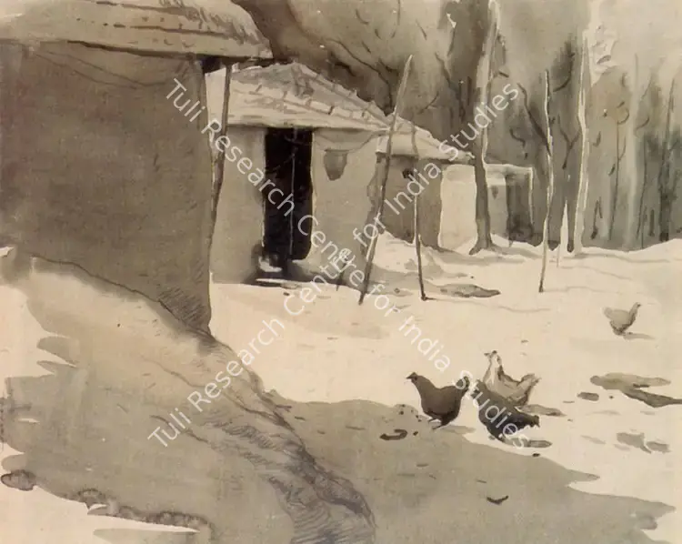 Maity, Paresh (Artist). Untitled. Watercolour on paper, 1985 | Painting | FineArts | 00374739