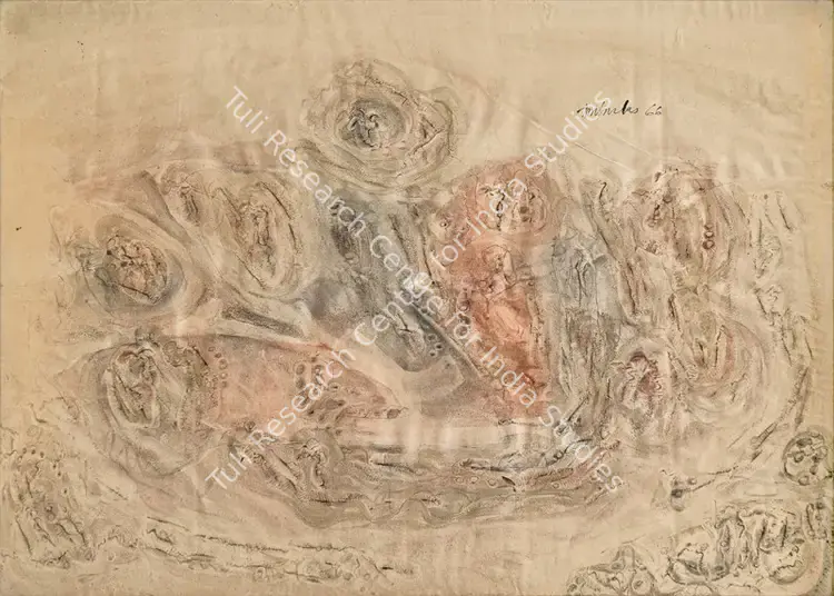 Ambadas (Artist). Untitled. Ink and watercolour on paper, 1966 | Painting | FineArts | 00353746