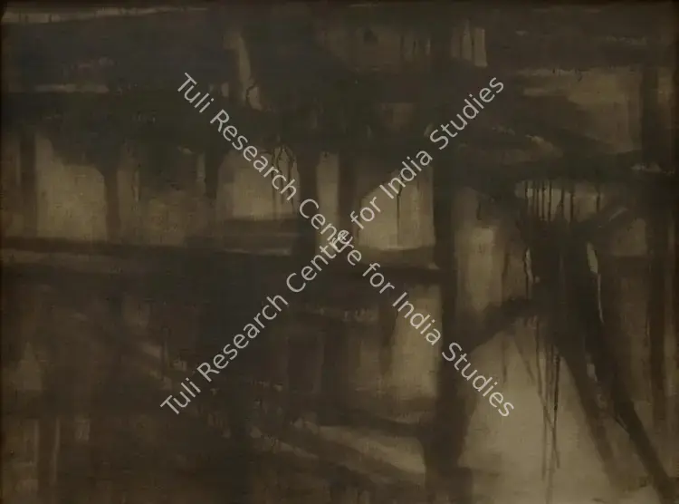 Ramkumar (Artist). Autumn Landscape. Oil on canvas, c.1950 | Painting | FineArts | 00339532