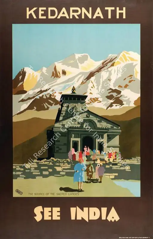 Gtait, After (Artist). See India-Kedarnath. Lithographic print on paper | Travel Publicity Related Art & Poster | PopCulture | 00092920