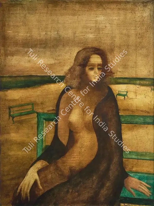 Menon, Anjolie Ela (Artist). Untitled. Oil on masonite board, 1978 | Painting | FineArts | 00338264