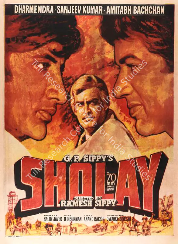 Sippy, G.P. (Producer), Sholay, 1975 | Full Sheet Poster | CinemaEducation | 00766719