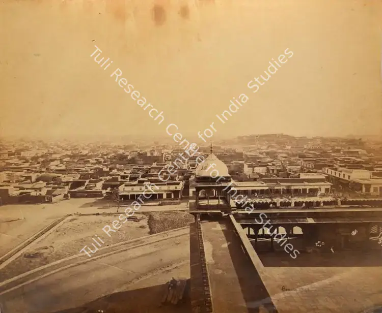 Bourne, Samuel (Photographer). A panoramic view of the city of Delhi. Albumen print, Mid 1860s | Antiquarian Photograph | Photography | 00116107