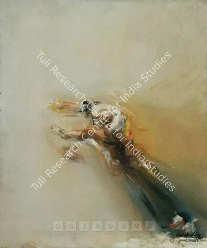 Shahabuddin (Artist). Untitled. Oil on canvas, 1990 | Painting | FineArts | 00561386
