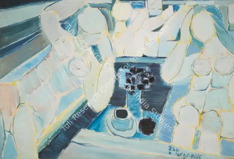 Suriyamoorthy, M.S. (Artist). Untitled (Two Kings). Oil on canvas, 1966 | Painting | FineArts | 00333134