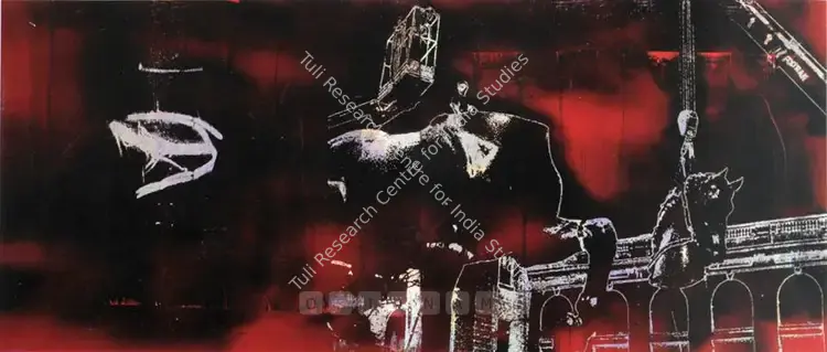 Ponmany, Justin (Artist). Trojan. Acrylic and hologram on canvas, 2004 | Painting | FineArts | 00562750