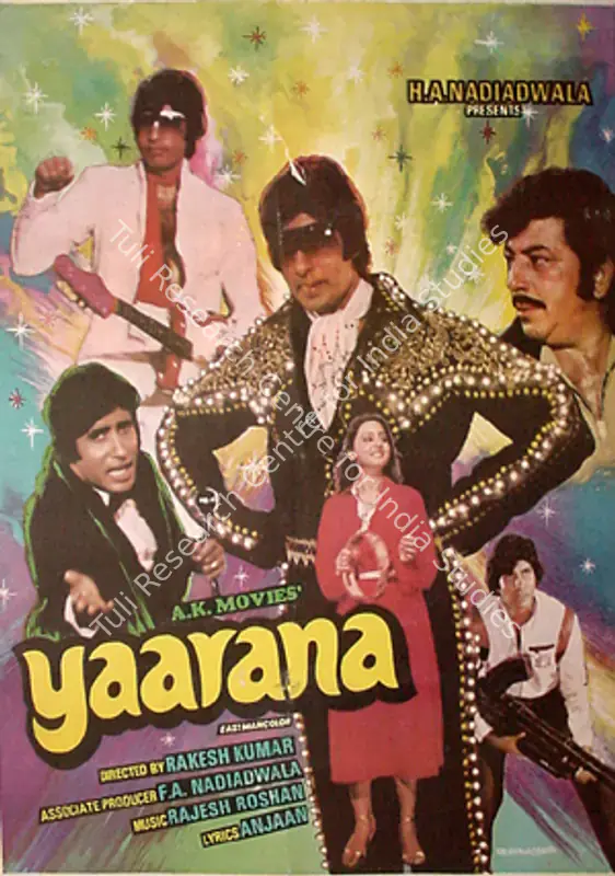 Nadiadwala, H.A. (Producer), Yaarana, 1981 | Full Sheet Poster | CinemaEducation | 00767062