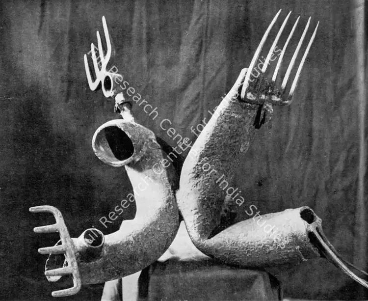 Kaneria, Raghav (Artist). Cactus. Welded Iron, 1962 | Lalit Kala Contemporary, September 1969 | Relief Work | FineArts | 00535076