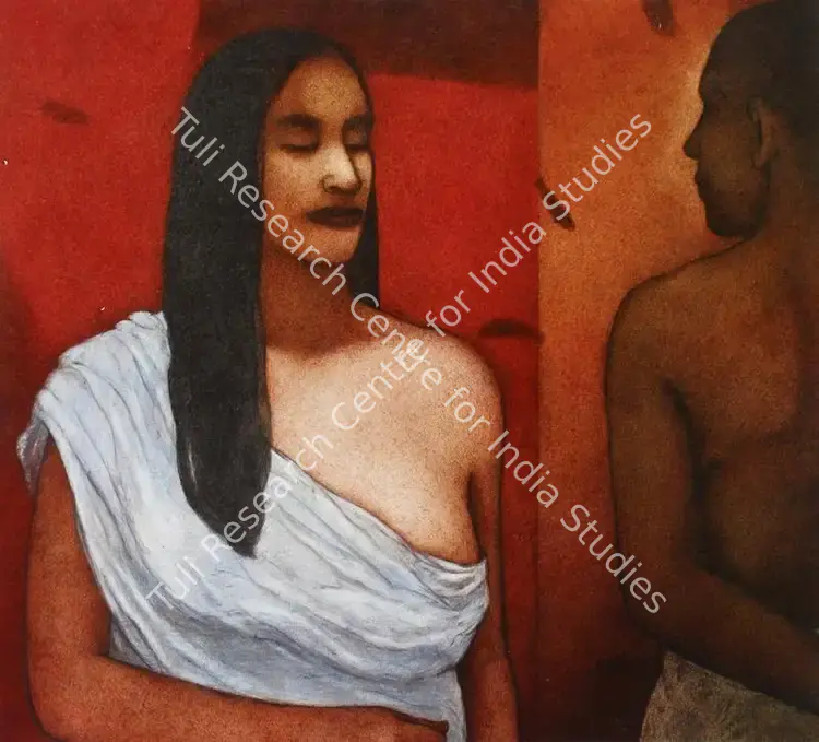 Bhattacharjee, Chandra (Artist). Untitled. Oil on canvas, 2002 | Painting | FineArts | 00561775