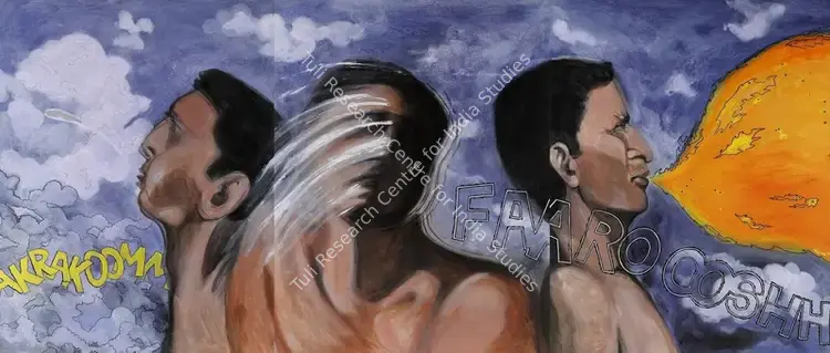 Joag, Tushar (Artist). Diktat for the people. Acrylic on canvas, 2008 | Painting | FineArts | 00330913