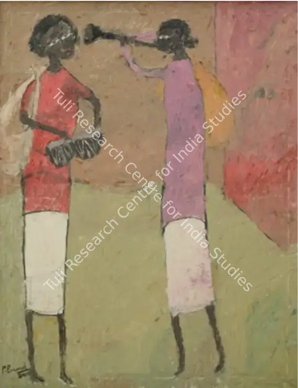Perumal, P. (Artist). Nadodai Padel. Acrylic on canvas, 2000 | Painting | FineArts | 00336030