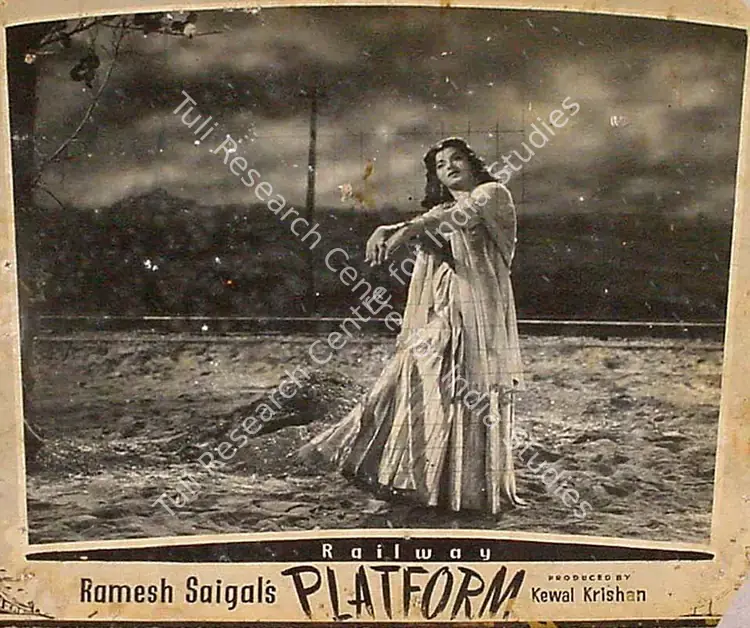 Dronacharya (Cinematographer), Railway Platform, 1955 | Lobby Card | CinemaEducation | 00825769
