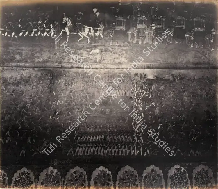 Lyon, Edmund David (Photographer), Dera-i-Dowlut, Seringapatam (Painting representing Colonel Bailey's Defeat), 1868 | Antiquarian Photograph | Photography | 00116174