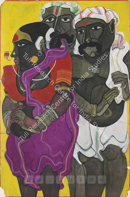 Vaikuntam, Thota (Artist). Untitled. Mixed media on paper pasted on board, 1987 | Painting | FineArts | 00756839
