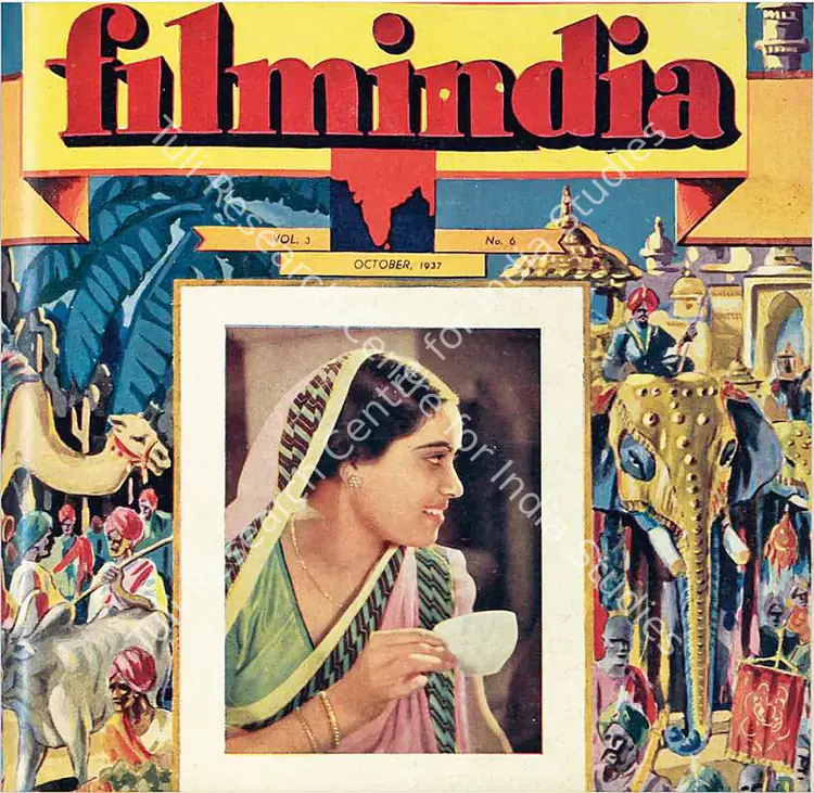 Patel, Baburao (Editor). Filmindia. 3(6). Bombay: D.K. Parker, October 1937 | Magazine | CinemaEducation | 00796435
