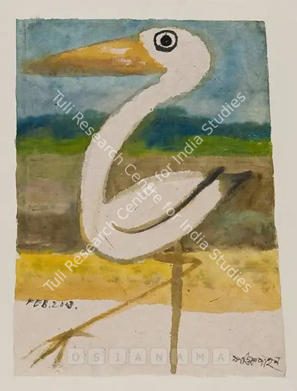 Pyne, Kartick Chandra (Artist). Untitled. Watercolour on paper pasted on board, 2003 | Painting | FineArts | 00756472