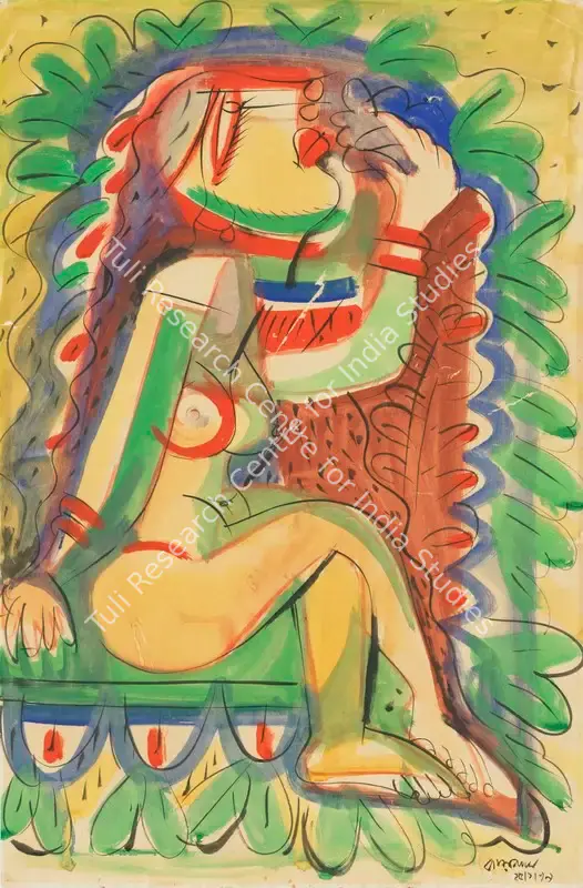 Hassan, Qamarul (Artist). Untitled. Gouache, watercolour and ink on paper, 1979 | Painting | EconomicsArt | 00869785