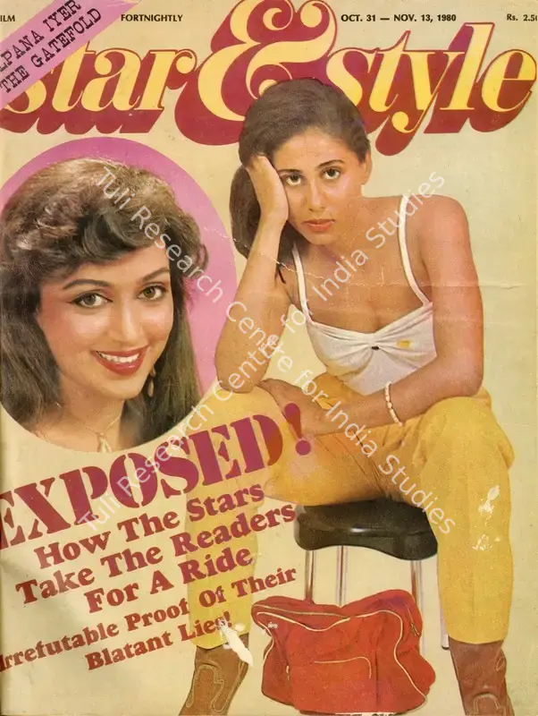 Ewing, Gulshan (Editor), Adelaide Chand and A.T. Jayanthi (Sub-Editor). Star & Style - A Film Fortnightly. 29(22). Bombay: J.C. Jain, 13 November 1980 | Magazine | CinemaEducation | 00808748