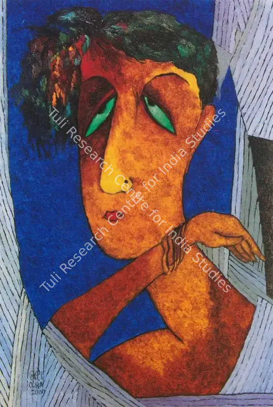 Ojha, Ratnakar (Artist). Untitled. Oil on canvas, n.d. | Painting | FineArts | 00371997