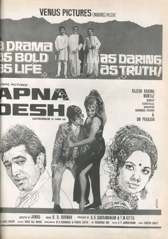 Kittu, T.M. (Producer), Apna Desh, 1972 | Advertisement, Star & Style, 12 May 1972 | CinemaEducation | 00791833