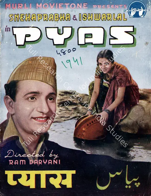 Daryani, Ram (Director), Pyaas, 1941 | Song-Synopsis Booklet | CinemaEducation | 00781897