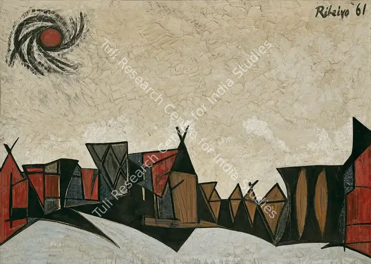 Ribeiro, Lance (Artist). Untitled. Oil on wood, 1961 | Painting | FineArts | 00547814