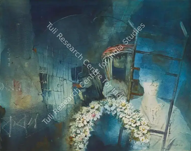Maitra, Pradip (Artist). Untitled. Watercolour on paper, 1989 | Painting | FineArts | 00547780