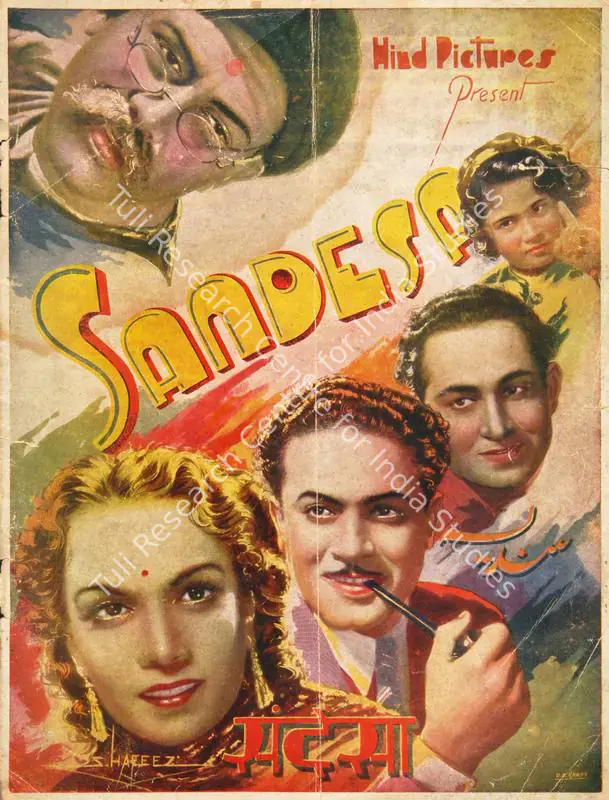 Nazir (Director), Sandesa, 1940 | Song-Synopsis Booklet | CinemaEducation | 00779864