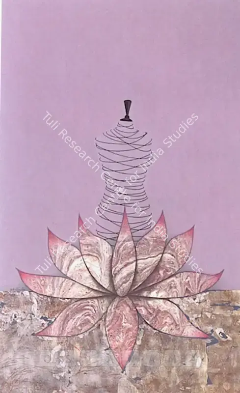 Durrani, Ayesha (Artist). Untitled. Marbelling, silver leaf, ink and gouache on wasli paper, 2008 | Painting | FineArts | 00576051